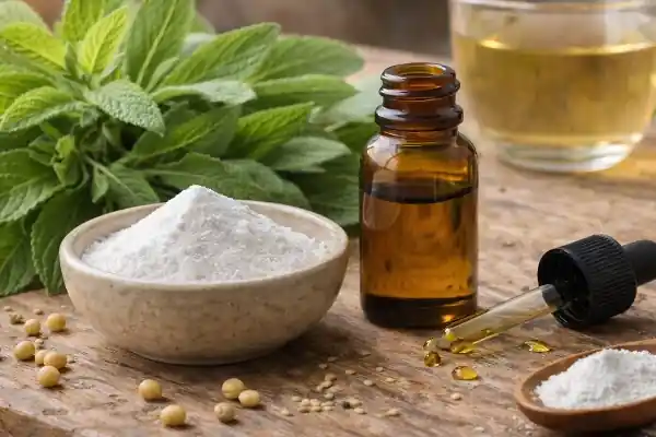 Feuilles de stévia et extrait purifié - édulcorant naturel sans calories